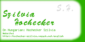 szilvia hochecker business card